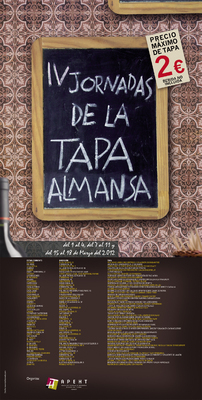 Cartel IV Jornadas de la Tapa de Almansa